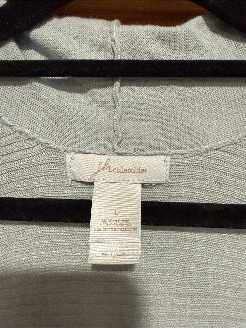 JH Collectibles Light Blue Hooded Open-Front Cardigan